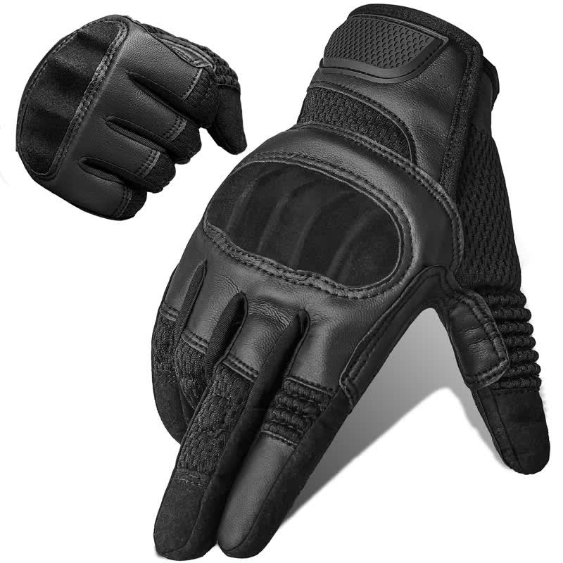 Rubber Hard Knuckle Touch Screen Tactical Gloves