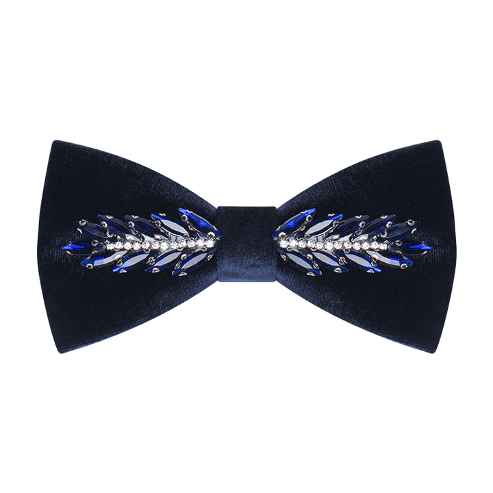 Men's Witty Crystal Velvet Bow Tie