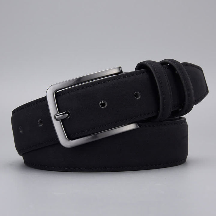 Men's Rugged Matte PU Leather Belt