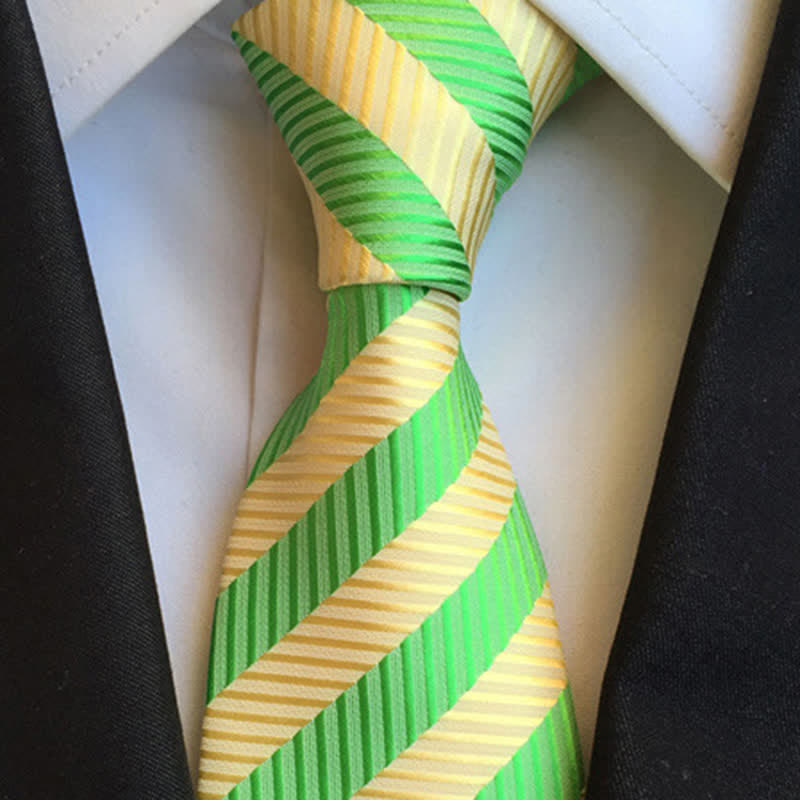 Men's Classy Colorful Striped Necktie