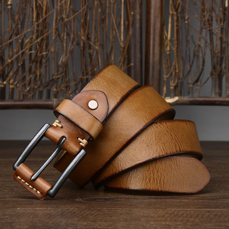 Men's Stylish Retro Glossy Cowboy Leather Belt