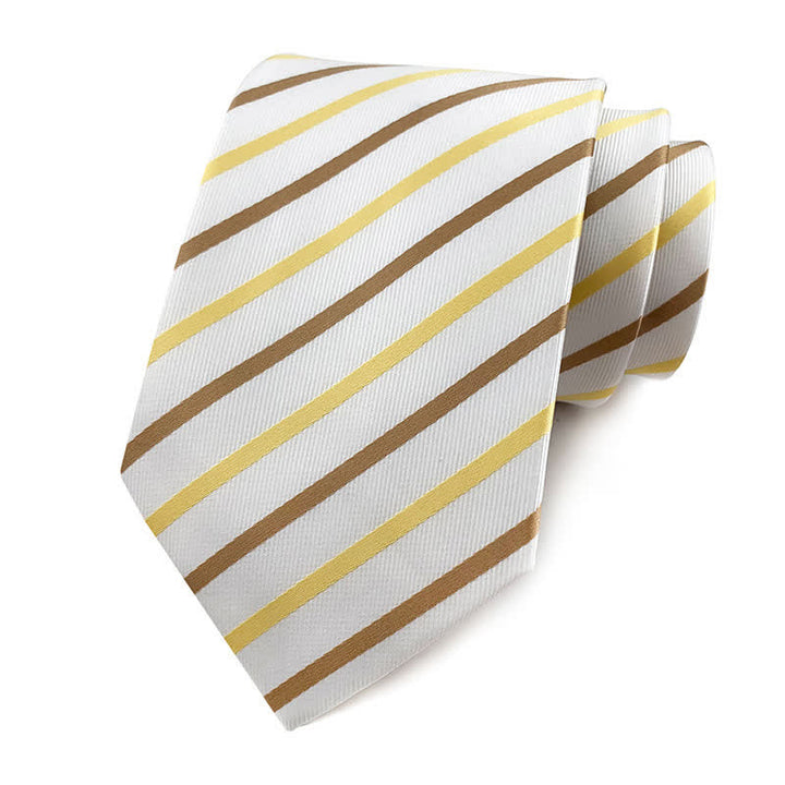 Men's Traditional Repp Striped Office Necktie