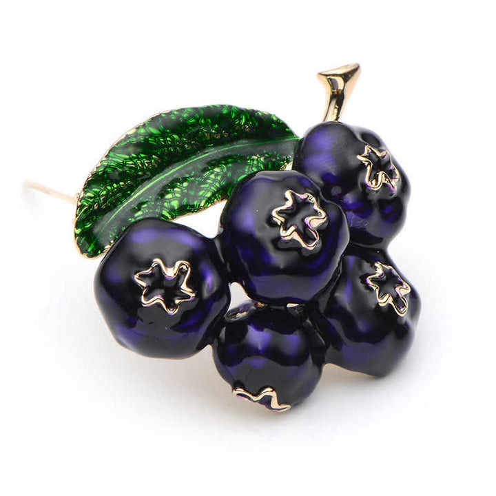 Women's Fruit Of King Blueberry Brooch