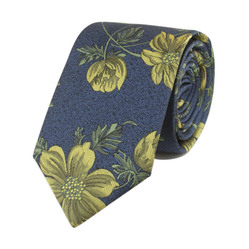 Men's Novelty Flower with Stem Necktie