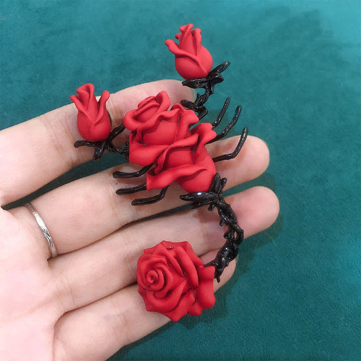 Men's Personality Scorpion Rose Brooch