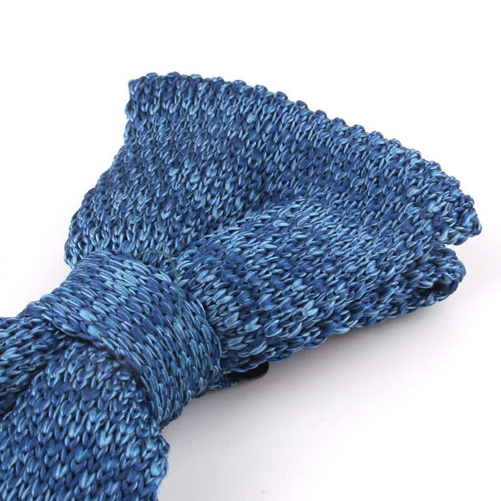 Men's Rustic Leisure Tie-dye Knitted Bow Tie