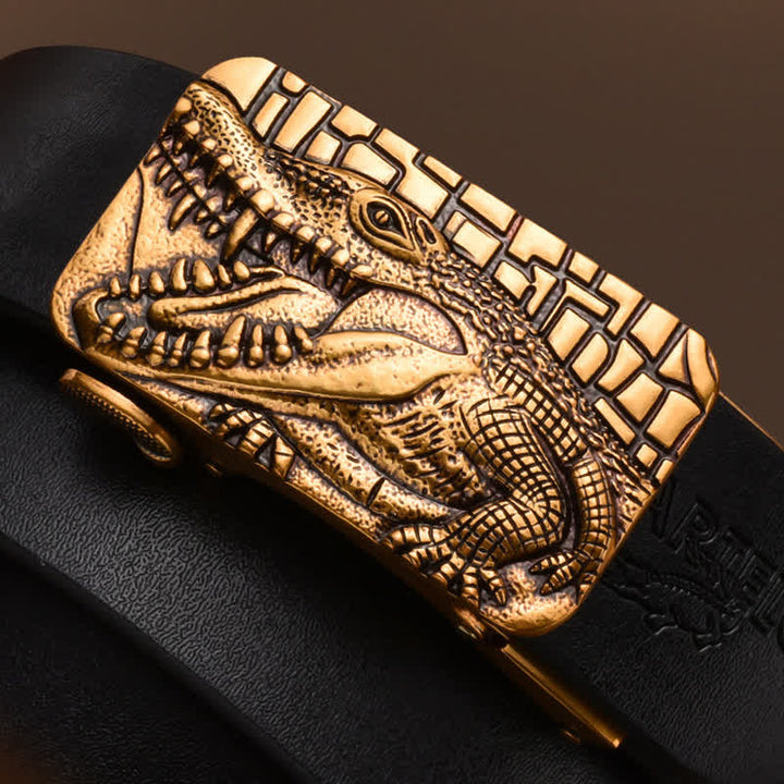 Men's Domineering Crocodile Automatic Formal Leather Belt