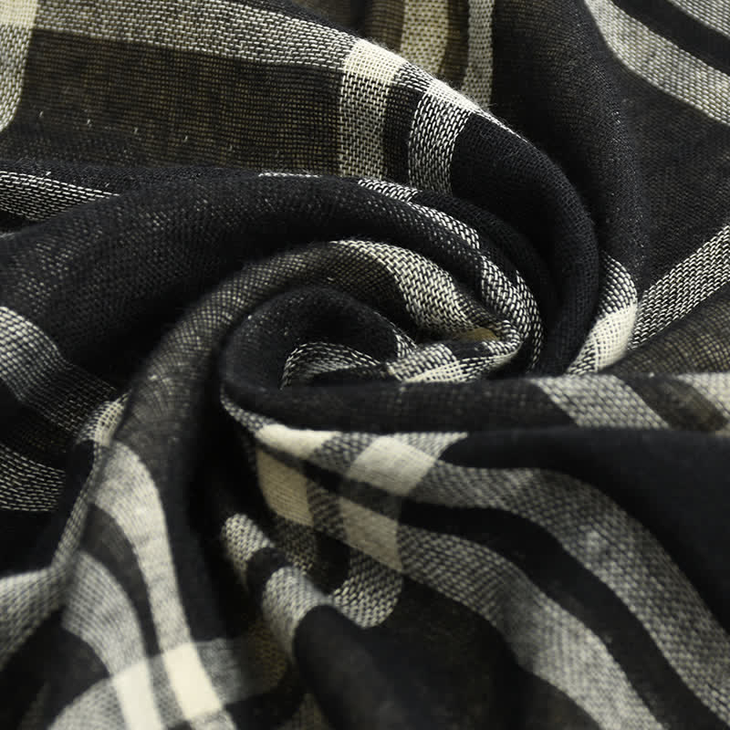 Men's Causal British Style Plaid Scarf - image 17