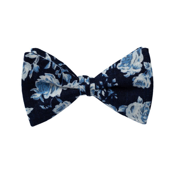 Men's Graphic Floral Wedding Bow Tie