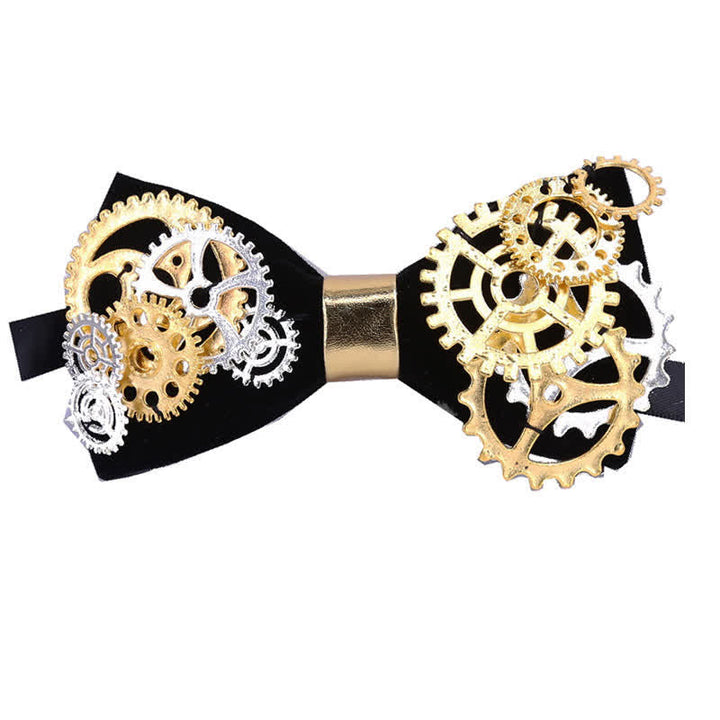 Men's Gothic Retro Steampunk Gears Bow Tie