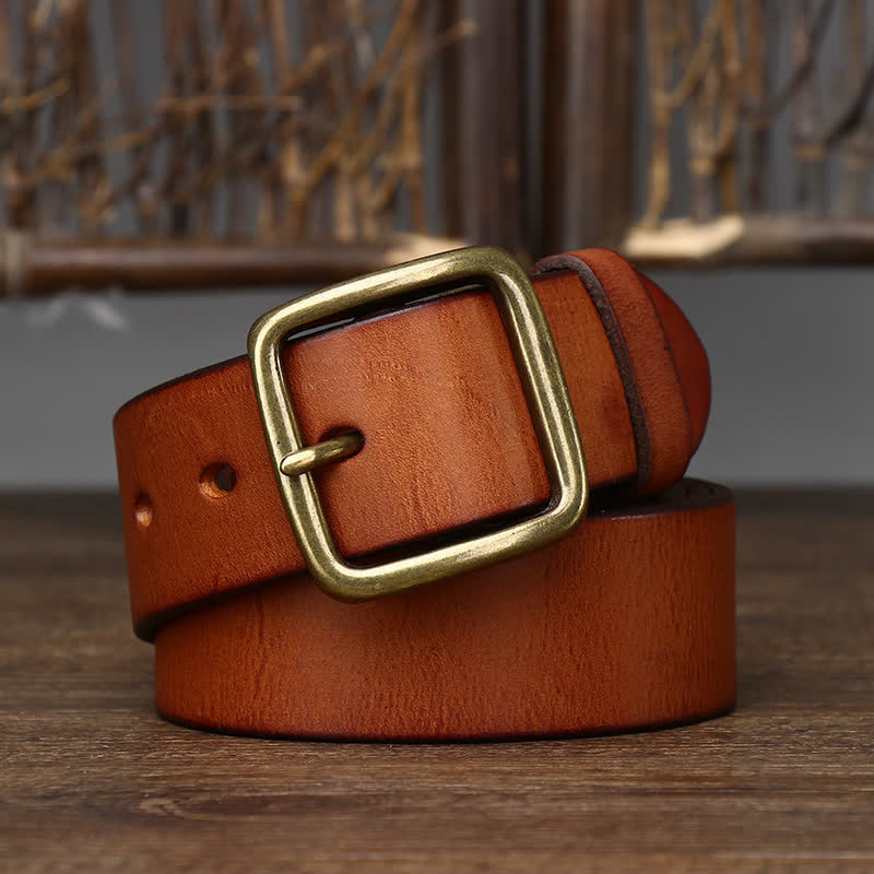 Men's Casual Jacket Soft Cowskin Leather Belt - image 5