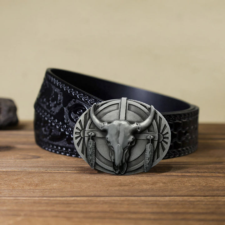 Men's DIY Buckle Leather Belt