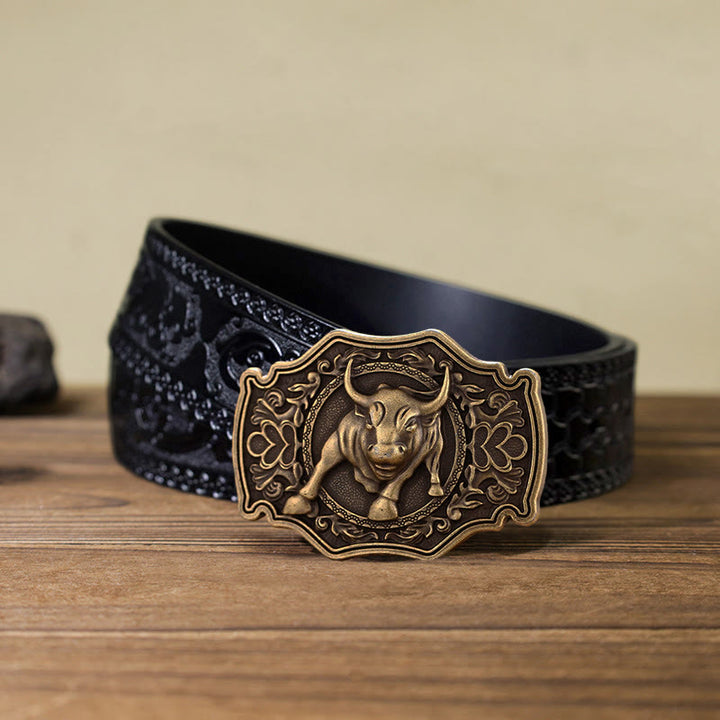 Men's DIY Matador Buckle Leather Belt