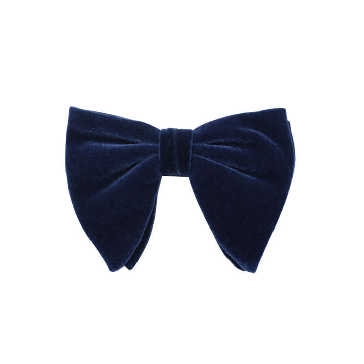 Men's Gentleman Oversize Droopy Velvet Bow Tie