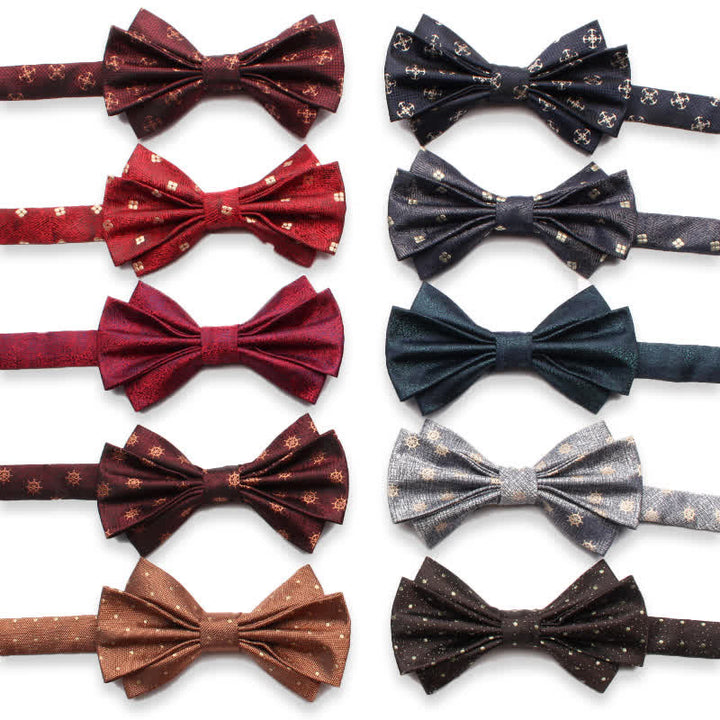 Men's Fangled Jacquard Texture Suit Bow Tie