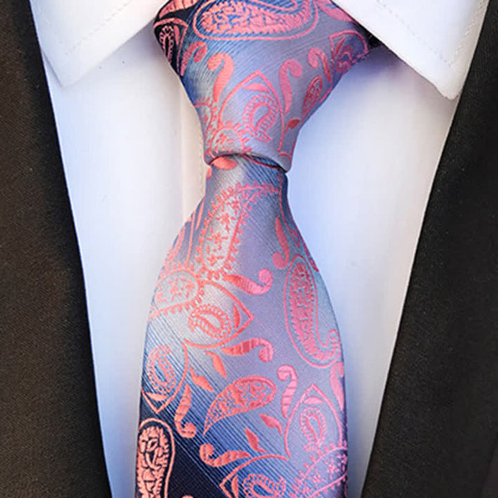 Men's Fancy Gradient Ramp Paisley Necktie