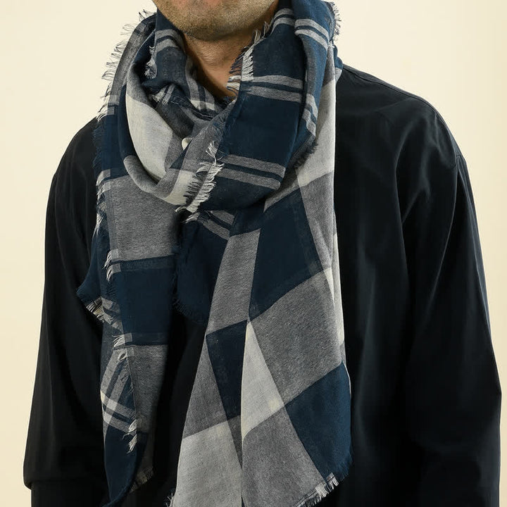 Men's Causal British Style Plaid Scarf - image 0