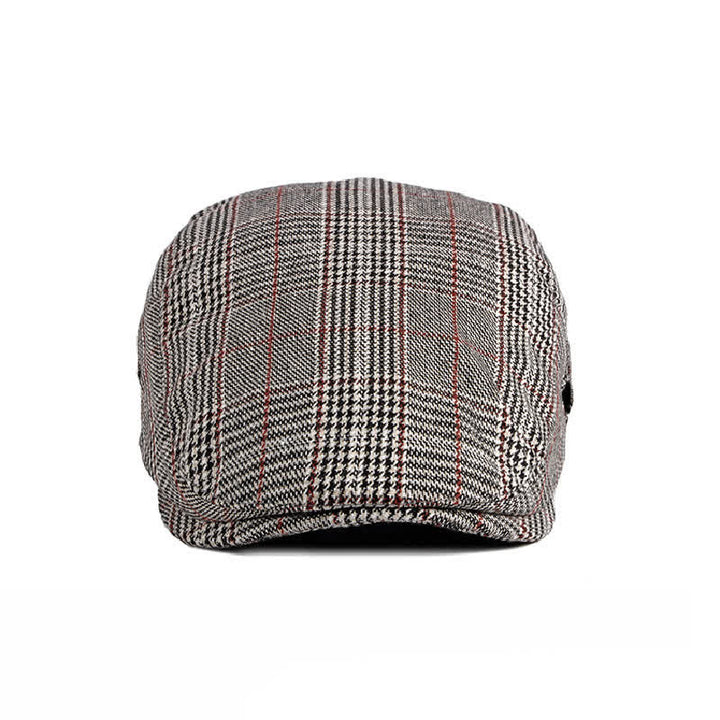 Classic Plaid Beret Cabbie Flat Cap - image 5