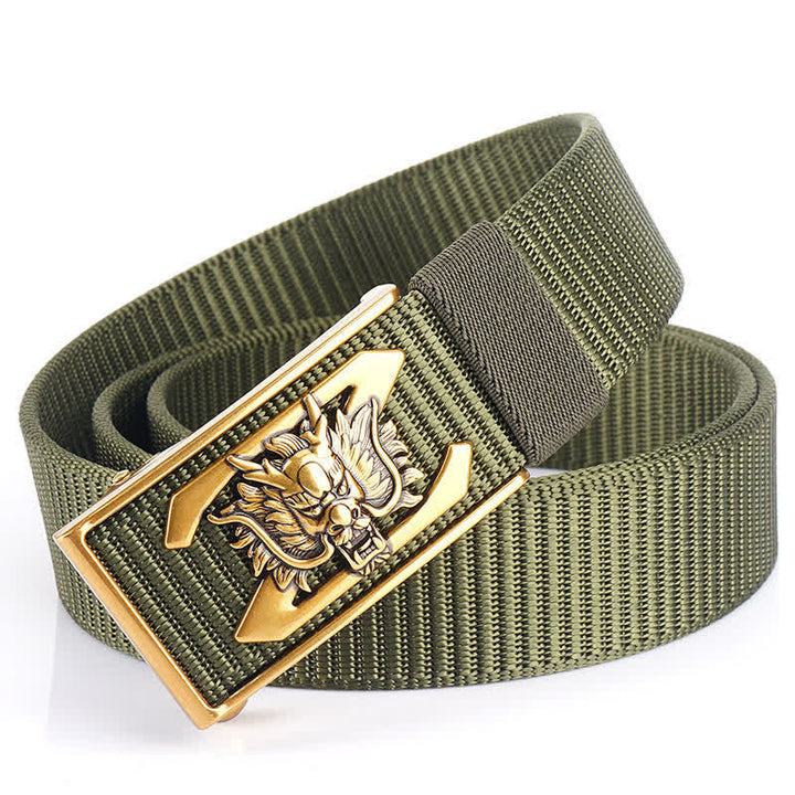 Men's Z Letter Mighty Dragon Nylon Belt