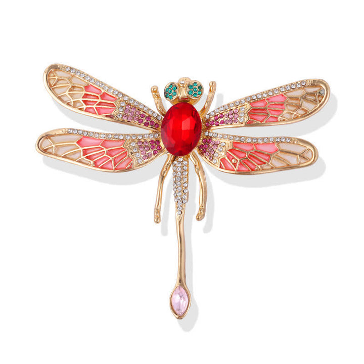 Women's Luxurious Palace Dragonfly Rhinestone Brooch