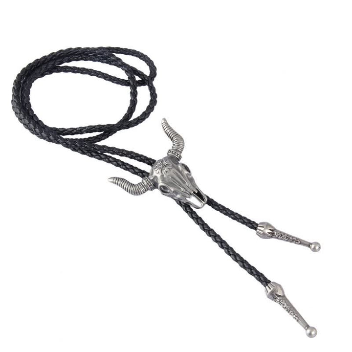 Vintage Native Style Bull Head Bolo Tie