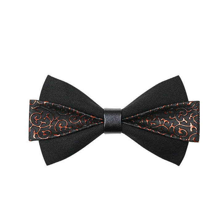 Men's Flame PU Leather Bow Tie