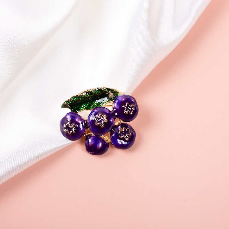 Women's Fruit Of King Blueberry Brooch