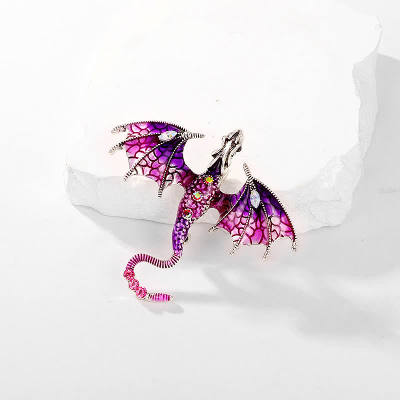 Unisex Legand Flying Dragon Brooch