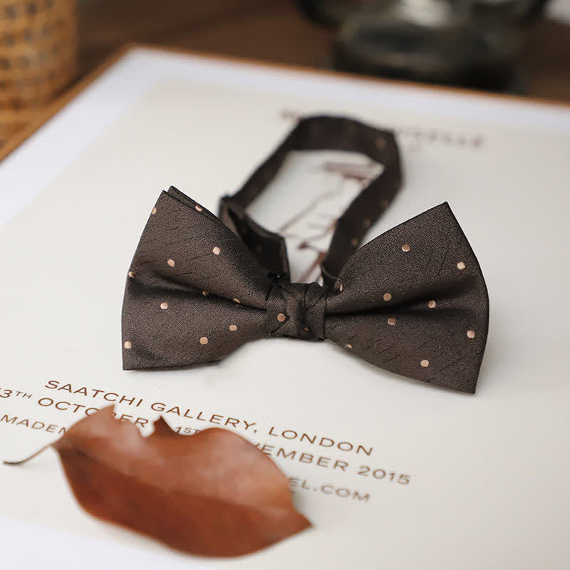 Men's Delicate Vintage Plain Bow Tie