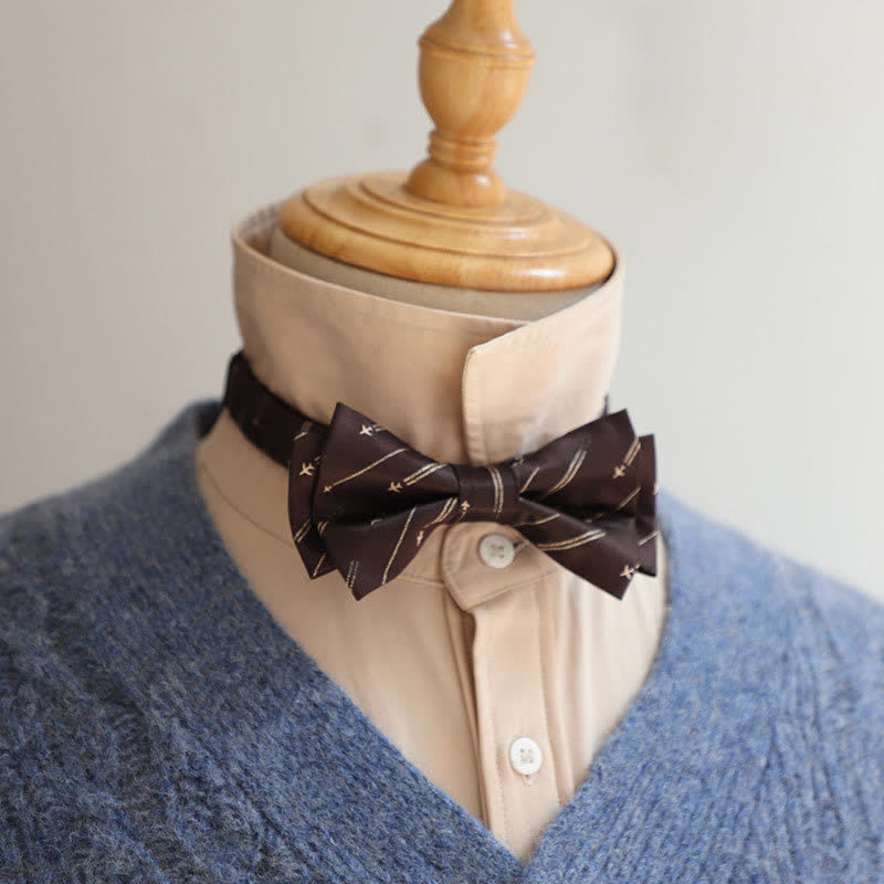 Men's Stylish Striped Dots Bow Tie