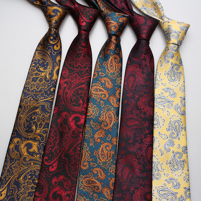 Men's Luxury Casual Bold Paisley Necktie - image 0