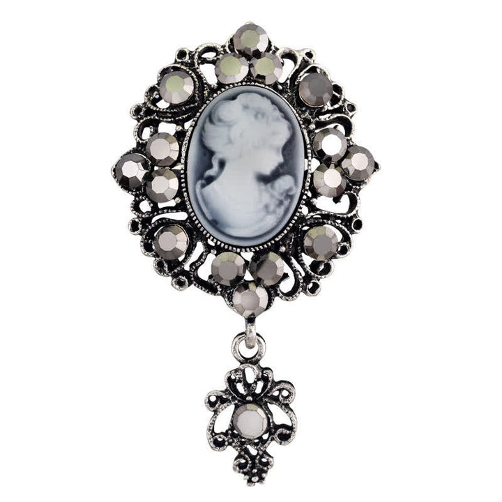 Women's Cameo Lady Victorian Brooch