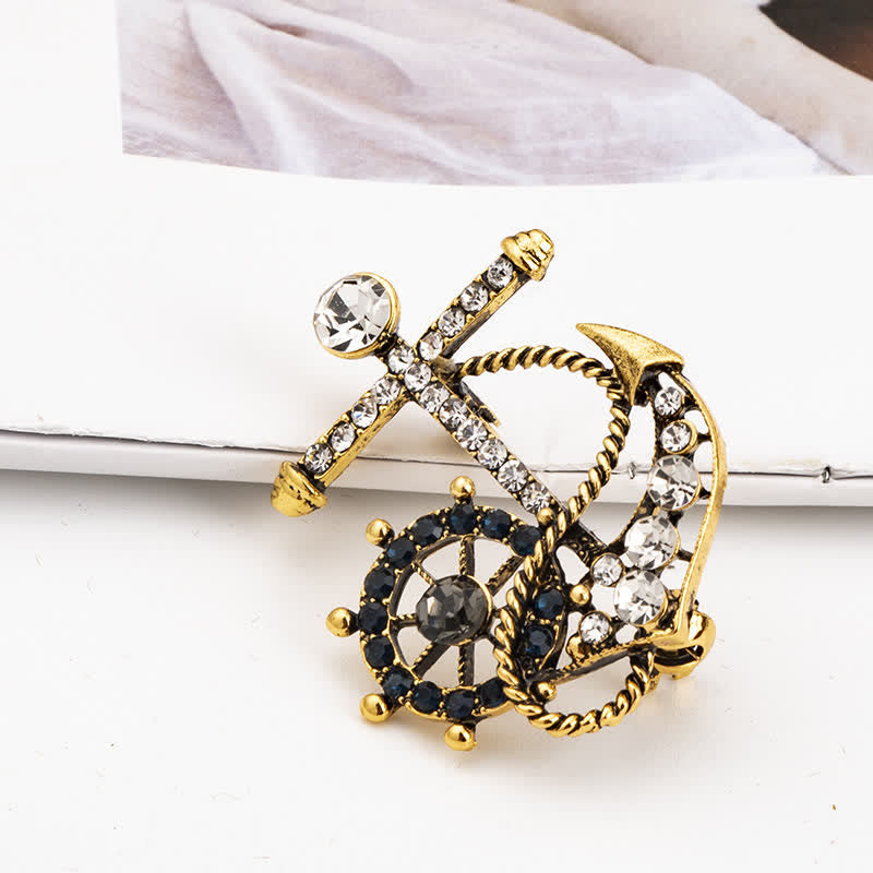 Men's Helmsman Navy Anchor Brooch - image 8
