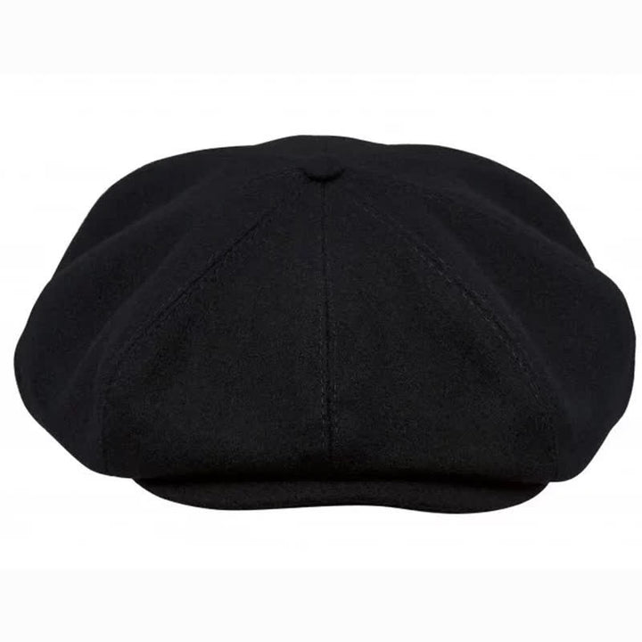 Black Peaky Blinders Octagonal Beret Cap