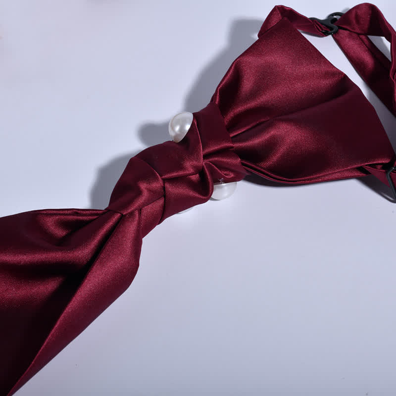 Men's Vintage Look Pearls Wedding Necktie - image 4