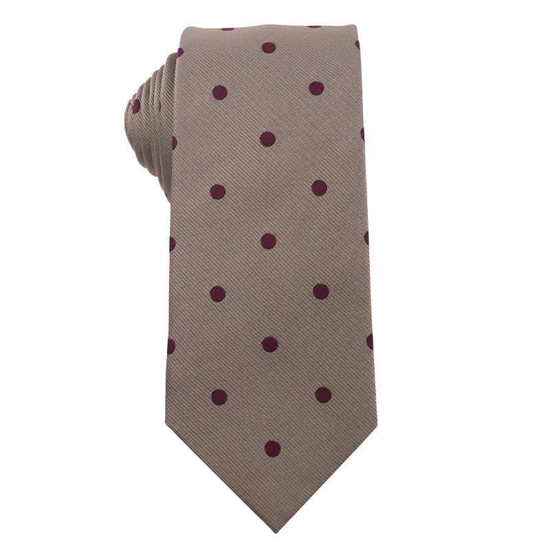 Men's British Khaki Champagne Series Necktie