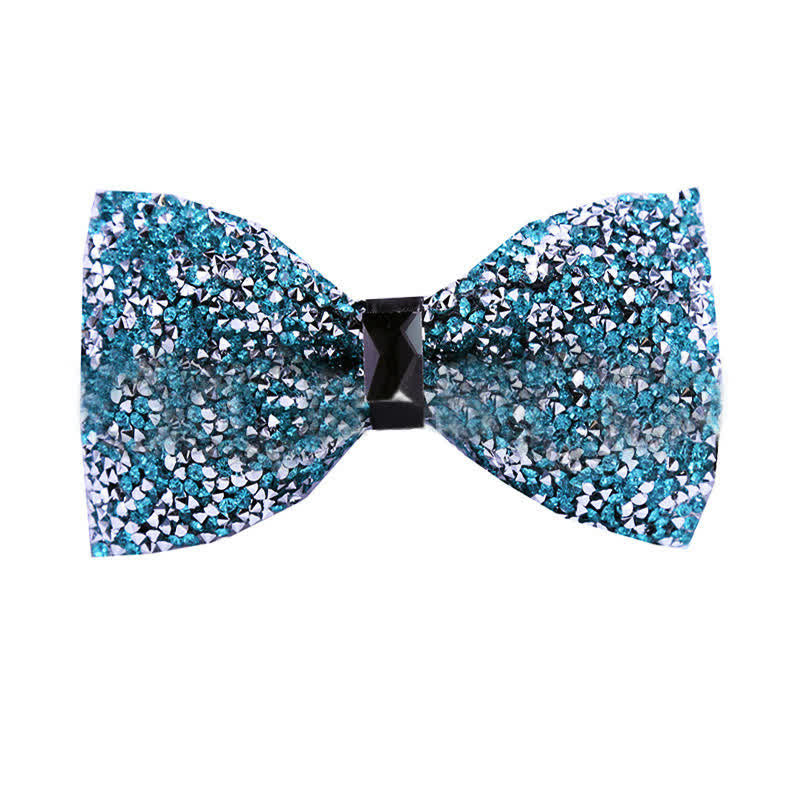 Men's Sparkle Star Glitter Crystal Bow Tie