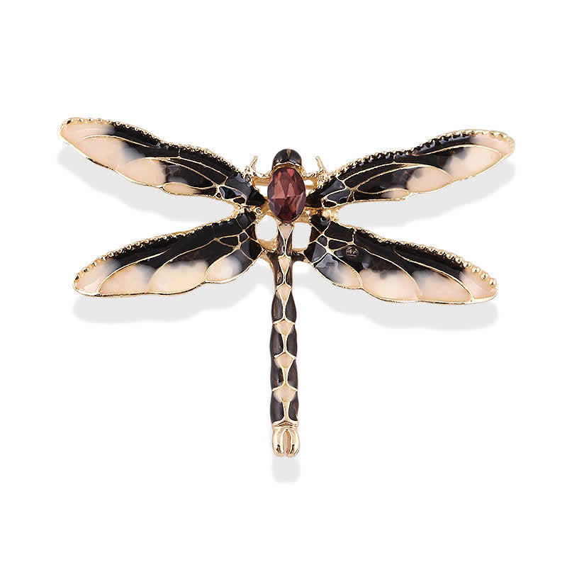 Women's Pretty Enamel Dragonfly Brooch