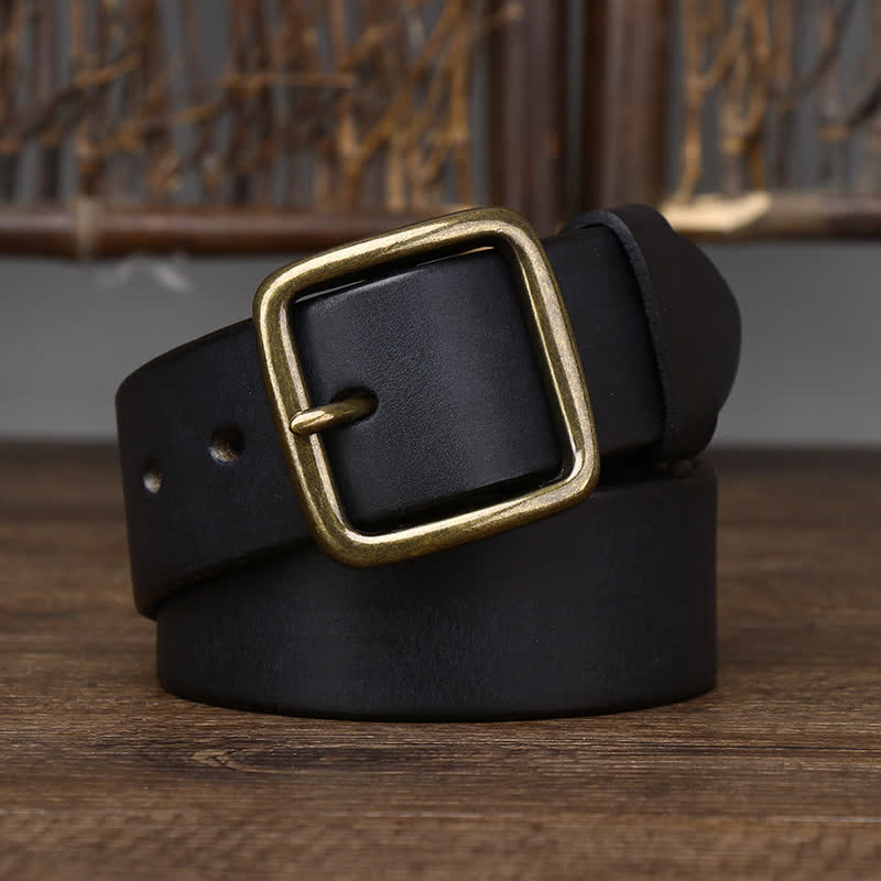 Men's Casual Jacket Soft Cowskin Leather Belt - image 8