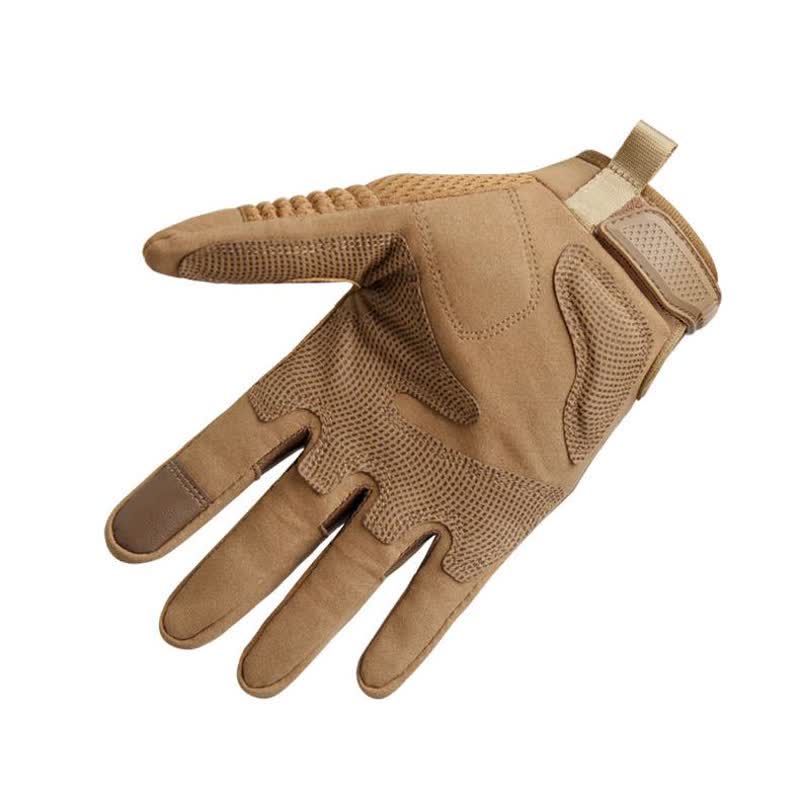 Rubber Hard Knuckle Touch Screen Tactical Gloves