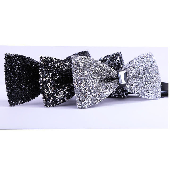 Men's Sparkle Star Glitter Crystal Bow Tie