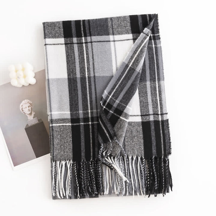 Women's Classic Winter Warm Plaid Scarf