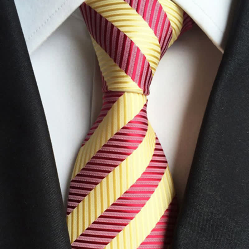 Men's Classy Colorful Striped Necktie