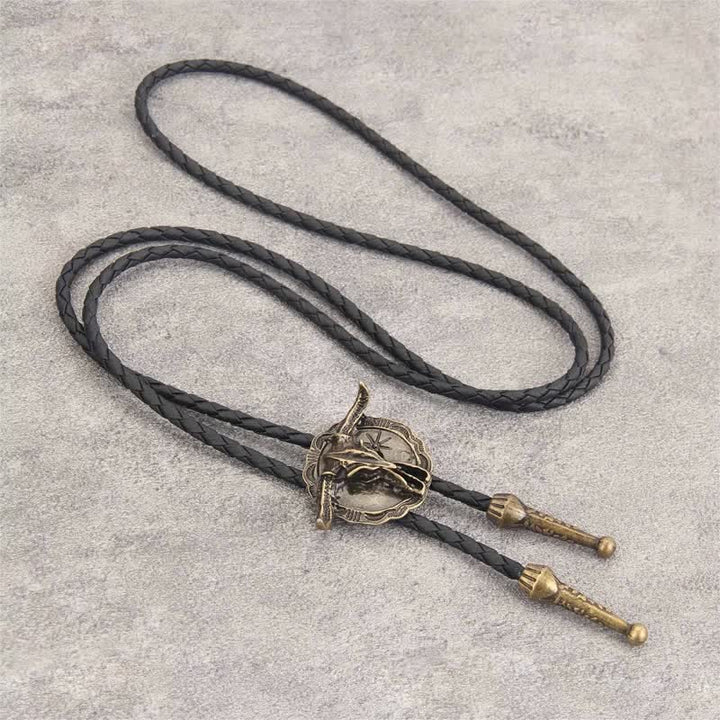 Wild Western Rodeo Bull Head Bolo Tie