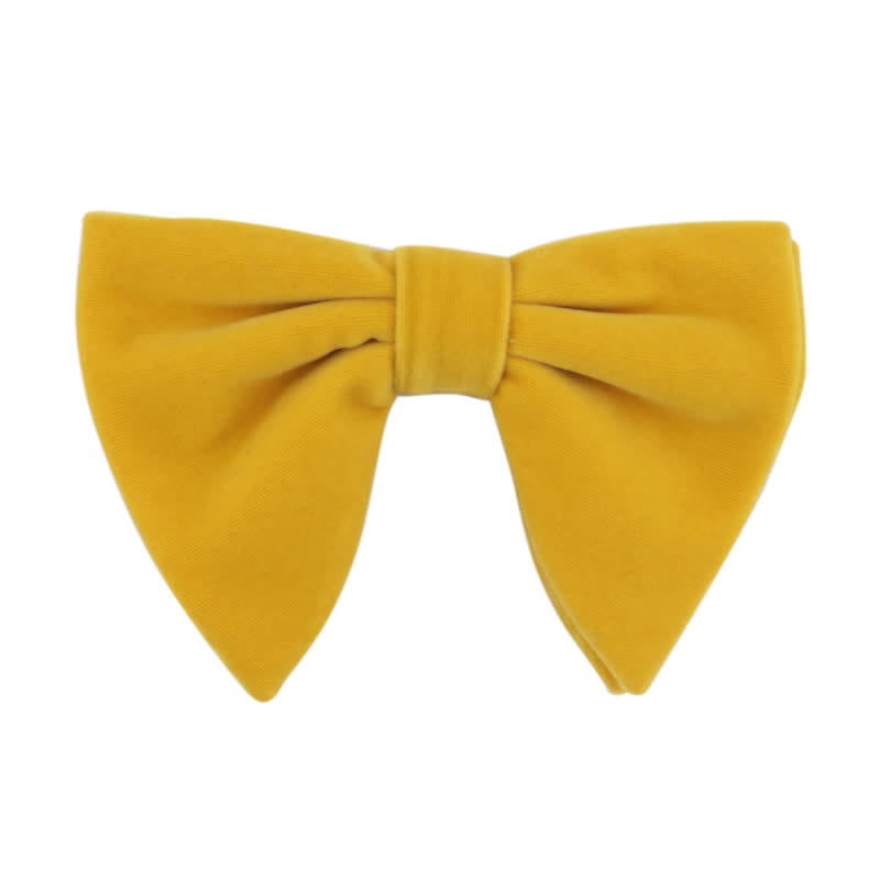 Men's Gentleman Oversize Droopy Velvet Bow Tie