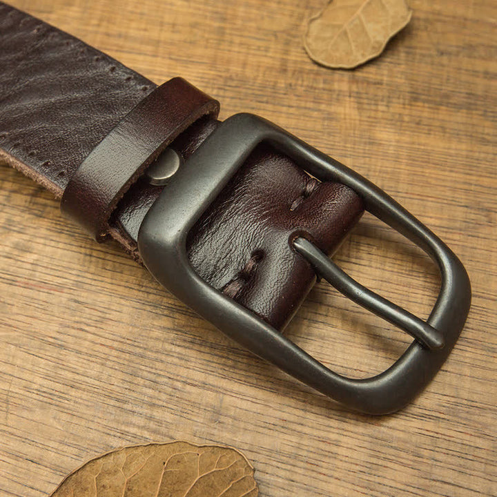 Men's Retro Handmade Trousers Leather Belt