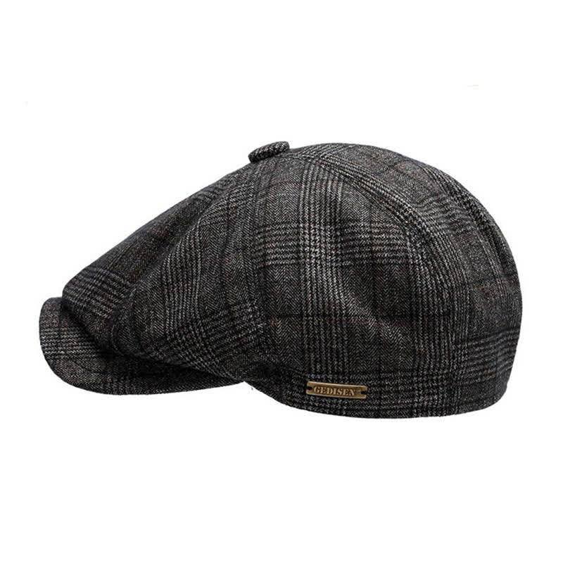  Classic Newsboy Flat Cap with Earflap Beret - image 3