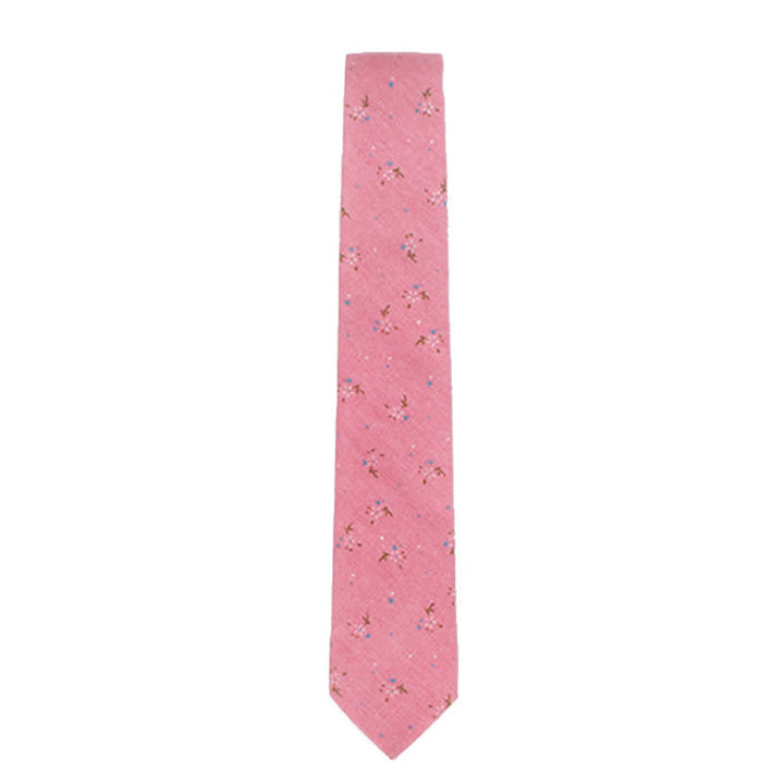 Men's Elegant Floral Skinny Necktie