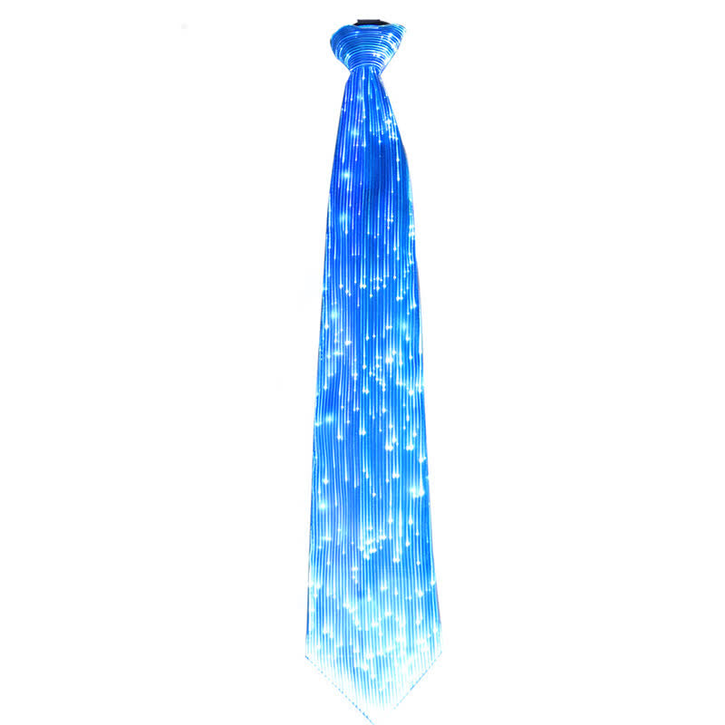 Futuristic Luminous Fiber Optic Glowing Necktie