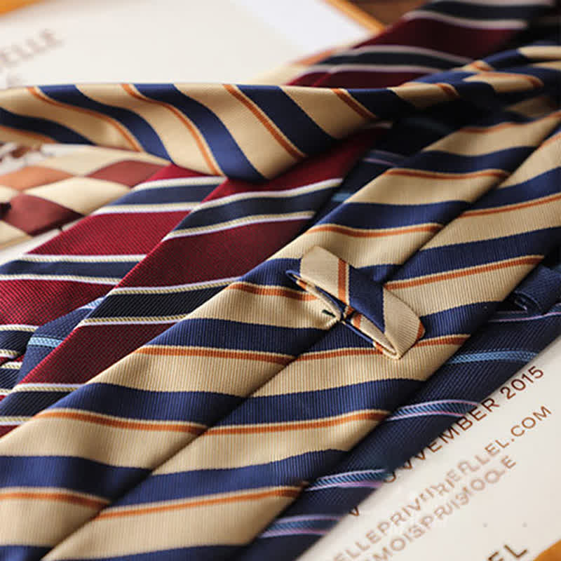 Men's Classical Daily Office Striped Necktie - image 4
